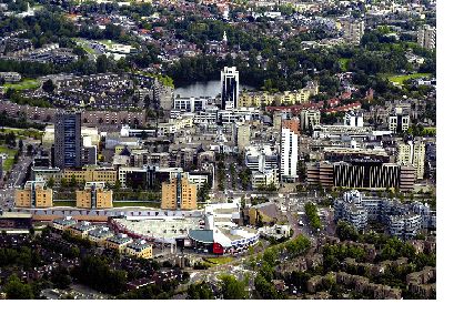 Luchtfoto Stadshart W